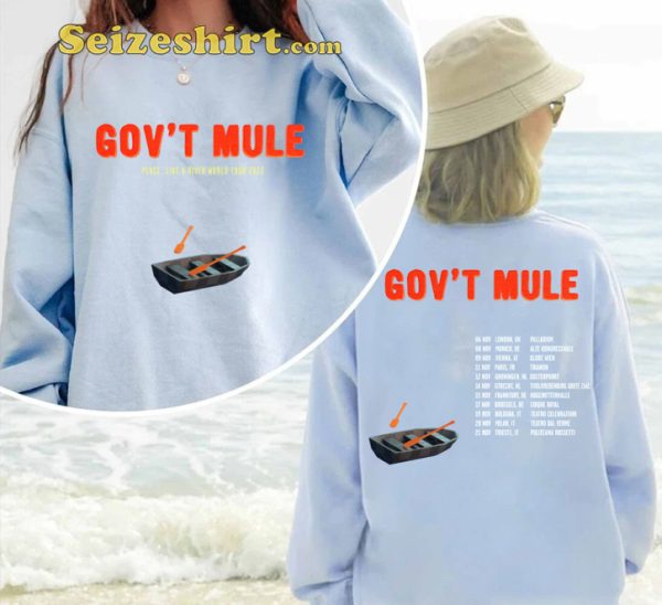 Govt Mule Tour 2023 Peace Like A River Fall Tour T-shirt