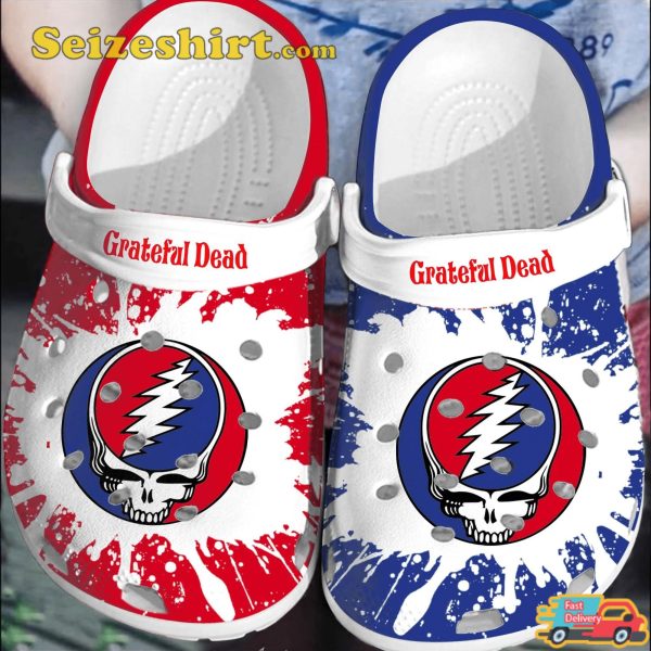 Grateful Dead Hippie Legends Vibes Sugar Magnolia Melodies Comfort Crocband Shoes