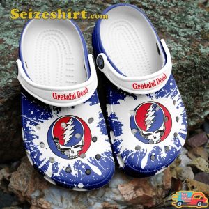 Grateful Dead Iconic Band Vibes Casey Jones Melodies Comfort Clogs Shoes