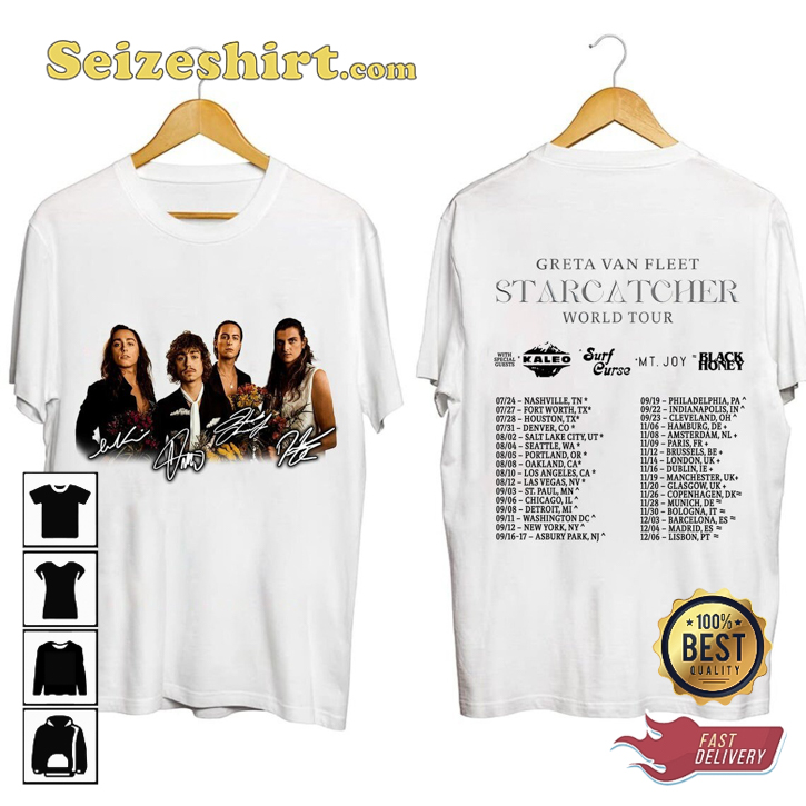 Greta Van Fleet Starcatcher World Tour 2023 Fanwear Style Fashion T-Shirt