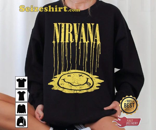 Groovy Nirvana Melted Smiley T-shirt