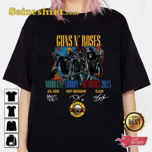 Guns And Roses Music Legend Middle Europe America 2023 Music Trendy T-Shirt