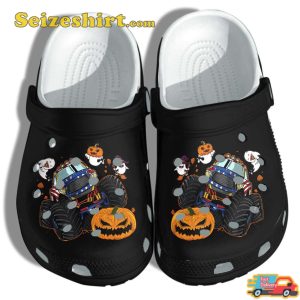 Halloween Pumpkin Monsters Truck 2023 Halloween Celebrate Horror Clog Shoes