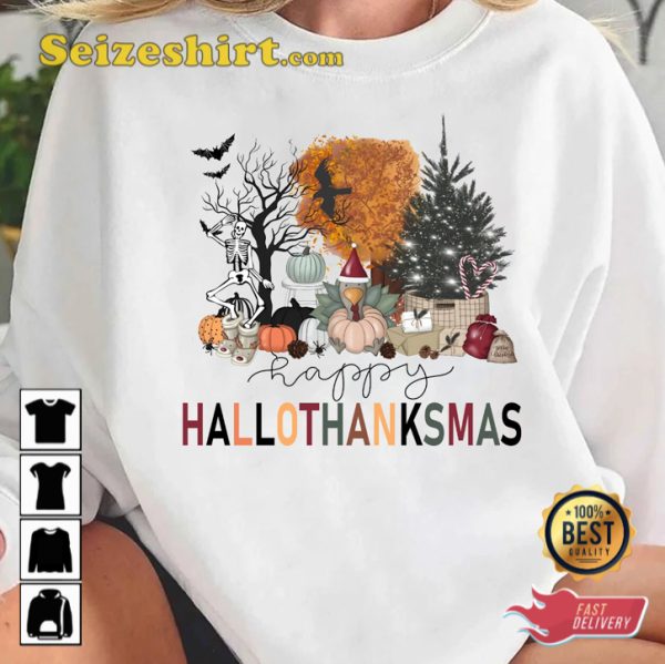 Halloweentown Est 1998 Happy Hallothanksmas Halloween Celebrate Outfit T-Shirt