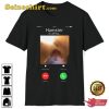 Hamster Is Calling Funny Meme Hamster Silly Phone Call Fanwear Stylish Unisex T-Shirt