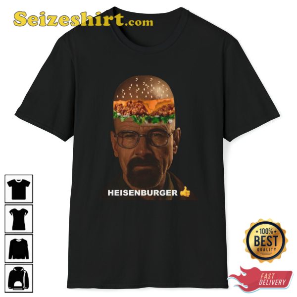 Heisenburger Walter White Breaking Bad Cheeseburger Funny Meme Trendy Unisex T-Shirt