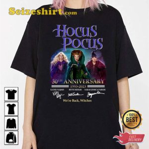 Hocus Pocus 1993-2023 Signature Thank You For The Memory 30th Anniversary T-Shirt