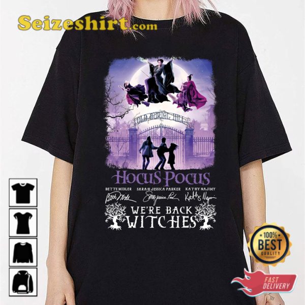 Hocus Pocus 1993-2023 Signature We re Back 30th Anniversary T-Shirt