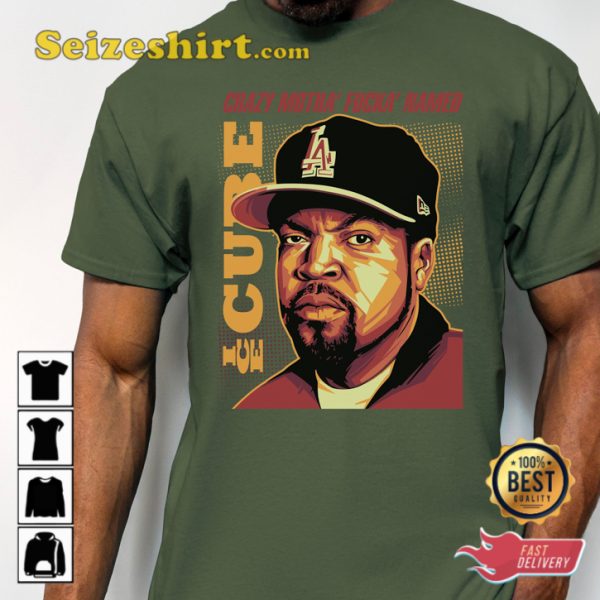 Ice Cube Crazy Motha Fucka Named Pop Art Graphic Unisex T-shirt