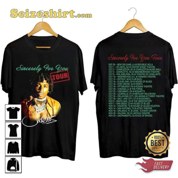Jacquees Sincerely For You Tour Jacquees Fanwear Style Fashion T-Shirt