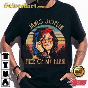Janis Joplin Piece Of My Heart Vintage Trendy Unisex T-shirt