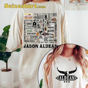 Jason Aldean The Truth Country Music Country Lyric Print 2 Sided T-Shirt