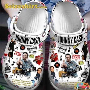 Johnny Cash Music Country Vibes Ring of Fire Melodies Comfort Clogs