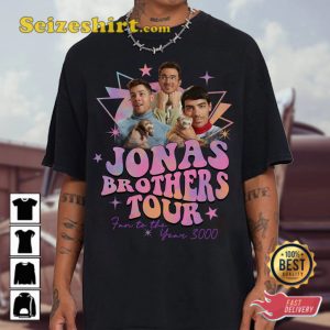 Jonas Brothers Comfort Color Tour Concert Fan To The Year 3000 T-Shirt