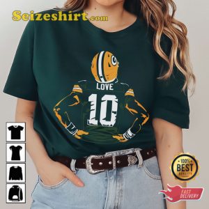 Jordan Love Green Bay Packers NFL Football T-shirt