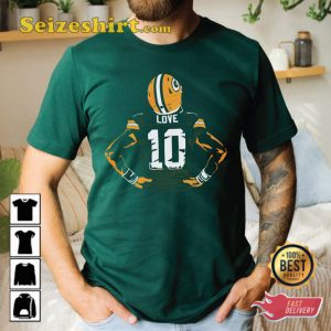 Jordan Love Green Bay Packers NFL Football T-shirt