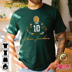 Jordan Love Packers NFL Football Green Bay T-shirt