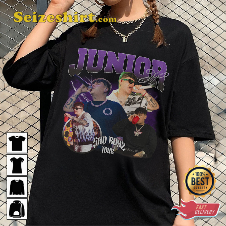 Junior H Sad Boyz Tour Music Hip Hop T-shirt