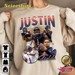 Justin Fields QB Sensation Chicago Bears NFL Fanwear Sweatshirt