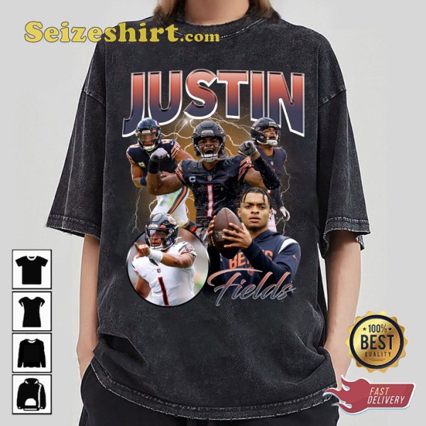 Justin Fields QB Sensation Chicago Bears NFL Fanwear Sweatshirt