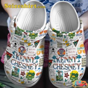 Kenny Chesney Music Country Vibes No Shoes, No Shirt, No Problems Melodies Comfort Crocs Clog Shoes