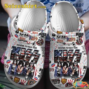 Kiss Music Rock and Roll All Nite Dressed to Kill Melodies Comfort Clogs