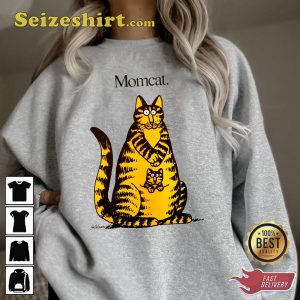 Kliban Mom Cat Vintage 80s Mom Cat Crazy Sweatshirt