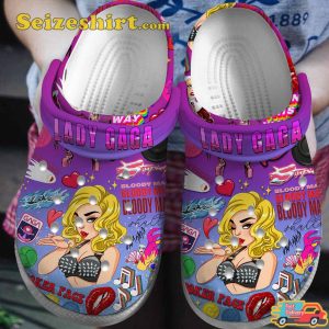 Lady Gaga Singer Music Bloody Mary Melodies Comfort Clogs