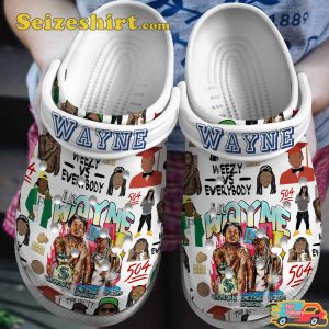 Lil Wayne Music Iconic Vibes 6 Foot 7 Foot Melodies Comfort Crocband Shoes