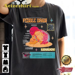 Lovejoy Tour Pebble Brain Tracklist EP Rock Band T-shirt