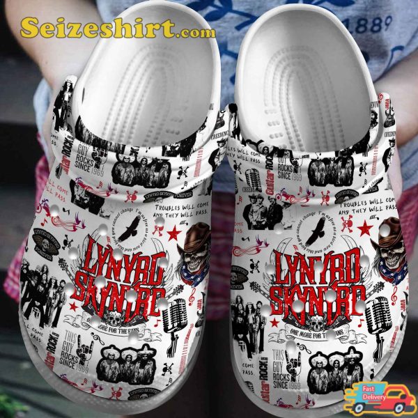 Lynyrd Skynyrd Music Rock Legends Vibes Tuesday’s Gone Melodies Comfort Crocs Shoes