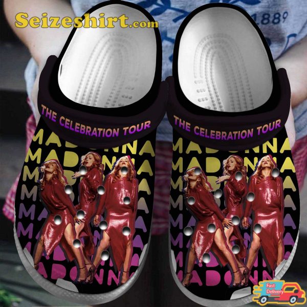 Madonna Singer Music The Celebration Tour Madonna Melodies Comfort Clogs