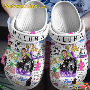 Maluma Music Urban Vibes Corazon Melodies Comfort Clogs Shoes