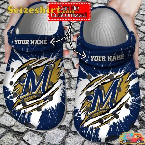 Mbrewers Ripped Claw Milwaukee Brewers Brew up the Victory Barrel Baseball Comfort Clogs