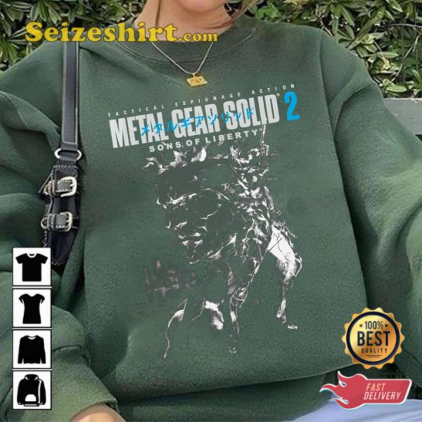 Metal Gear Mgs2 Action-Adventure Sons of Liberty Gaming Sweatshirt