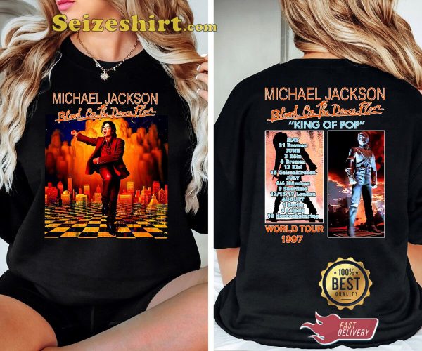 Michael Jackson Blood On The Dance Floor Tour 1997 King Of Pop Music T-shirt