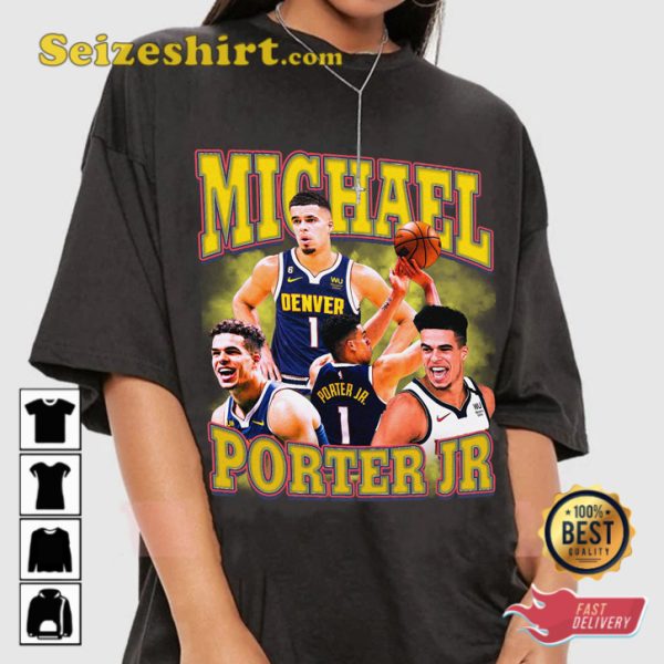 Michael Porter Jr Phenom Denver Nuggets Basketball Sportwear T-Shirt