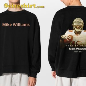 Mike Williams Memorable RIP Fan Football T-shirt