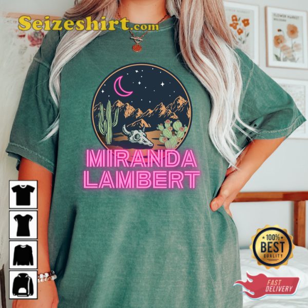 Miranda Lambert Country Music Neon Moon Fanwear Concert T-Shirt