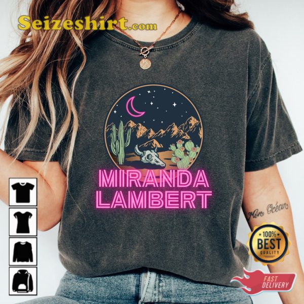 Miranda Lambert Country Music Neon Moon Fanwear Concert T-Shirt