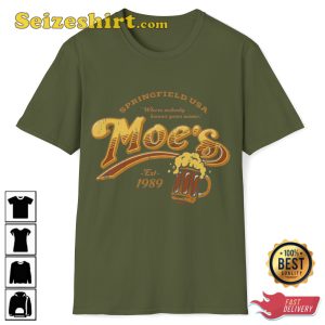 Moes Tavern Springfield Usa The Simpsons Moe Syzslack T-Shirt