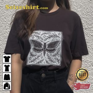 Moth Dreams Dark Trendy Unisex Vintage Inspired T-shirt