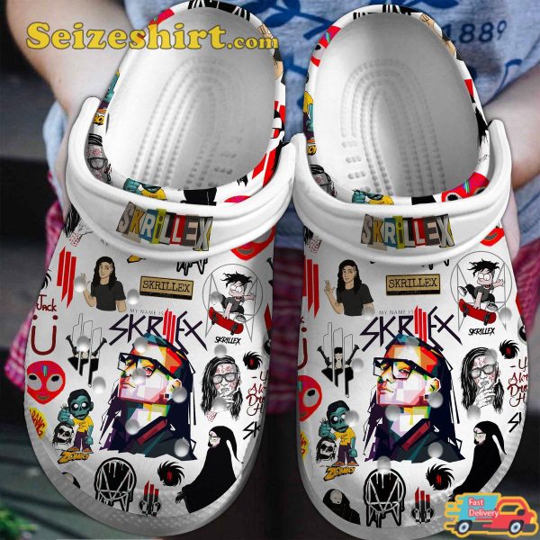 My Name Is Skrillex Music Crocs Crocband Clogs Shoes