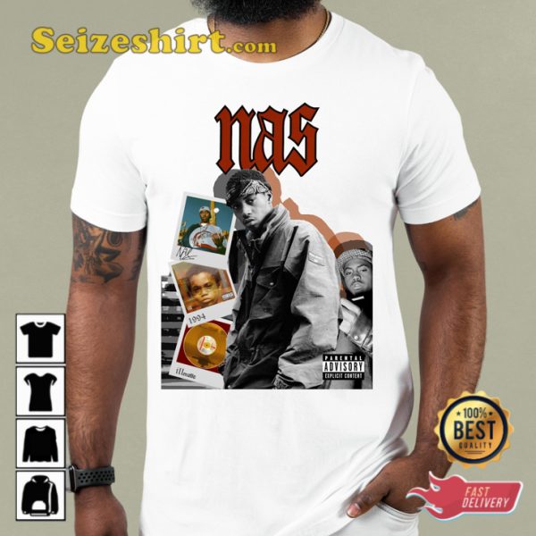 NY State of Mind Nas Hip-Hop Legend Concert T-Shirt