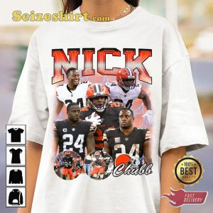 Nick Chubb Bulldozer Cleveland Browns NFL Fanwear T-Shirt