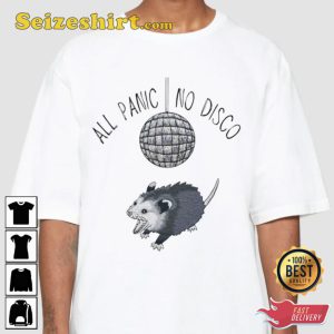 Panic Party Possum All Panic No Disco Opossum Hand Meme Sweatshirt