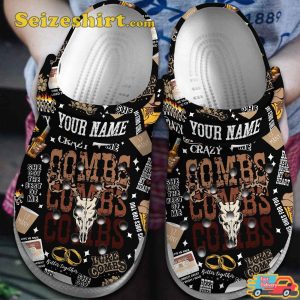 Personalized Custom Name Luke Combs When It Rains It Pours Melodies Comfort Clogs