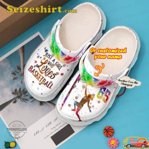 Personalized Custom Number Just A Girl Who Loves Basketball Sport Enthusiast Comfort Clogs