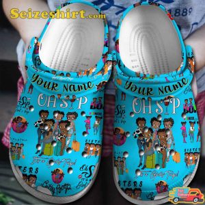 Personalized Oh Sip Betty Boop Cartoon Clogs