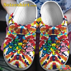 Personalized Peanuts Grateful Dead Snoopy Cartoon Music Comfort Clogs